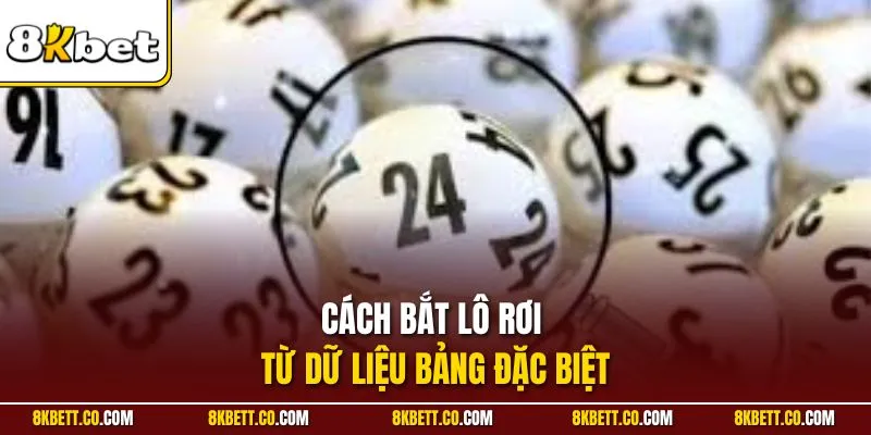 Cách bắt lô rơi từ dữ liệu bảng đặc biệt
