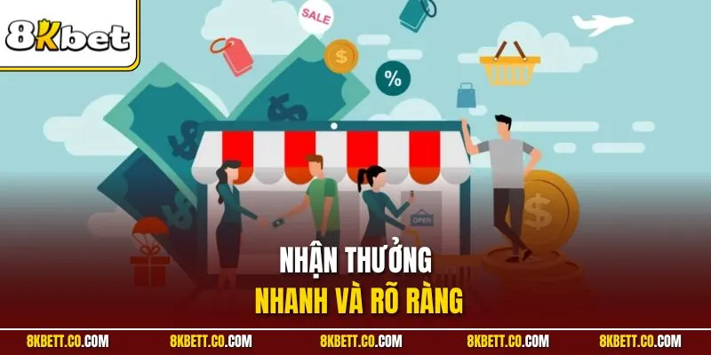 Nhận thưởng nhanh và rõ ràng